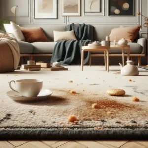 پاک کردن چربی از روی فرش